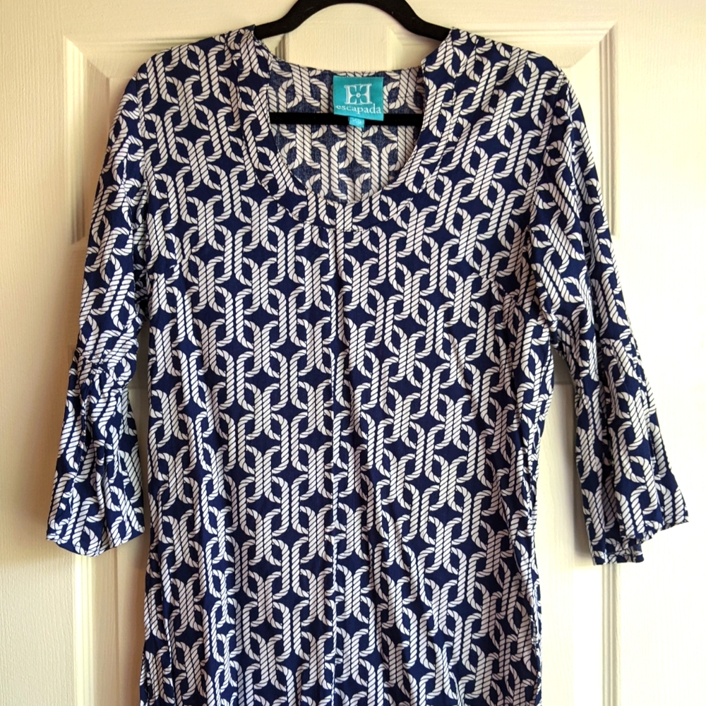 Fun patterned beach cover up